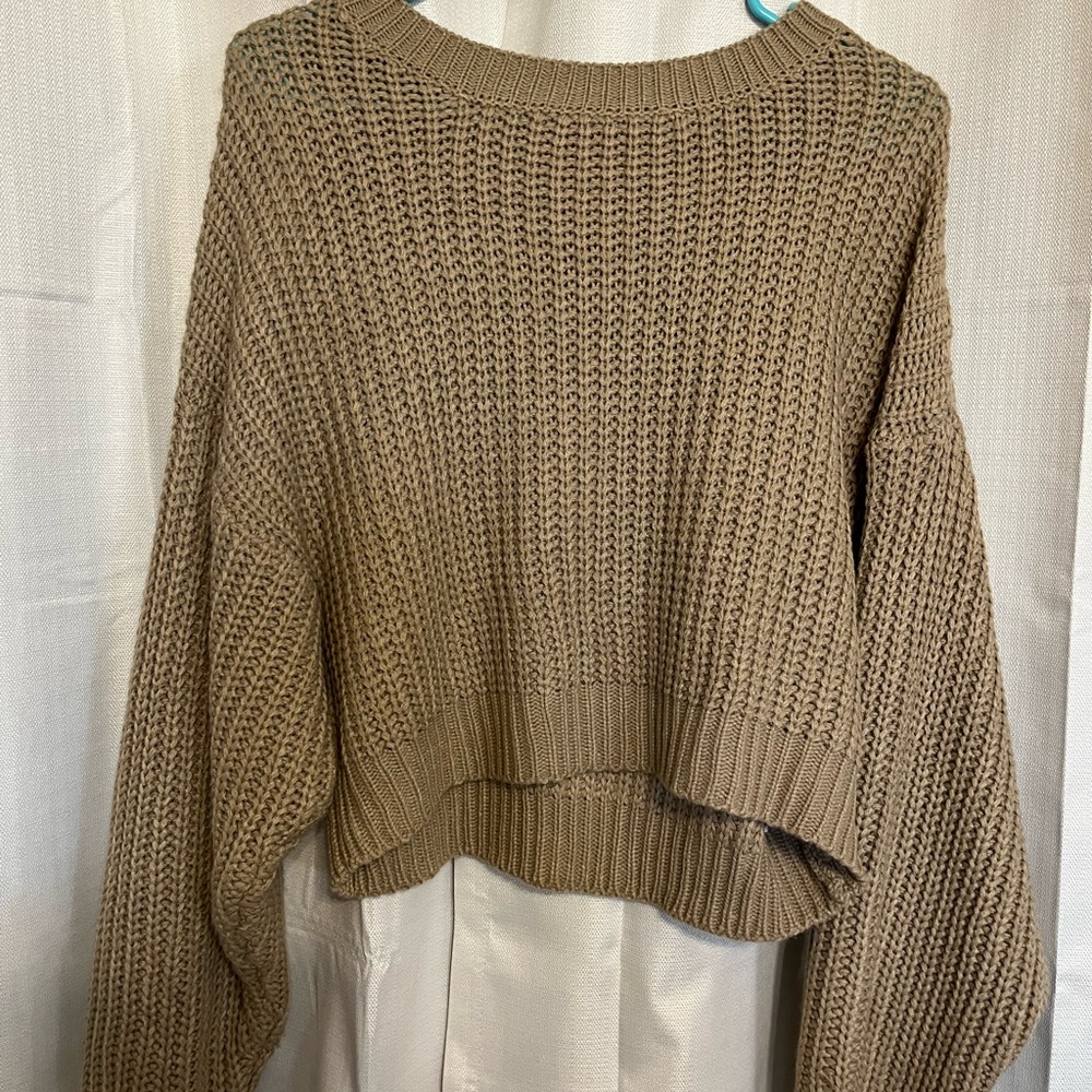Cozy Knit Sweater - Tan